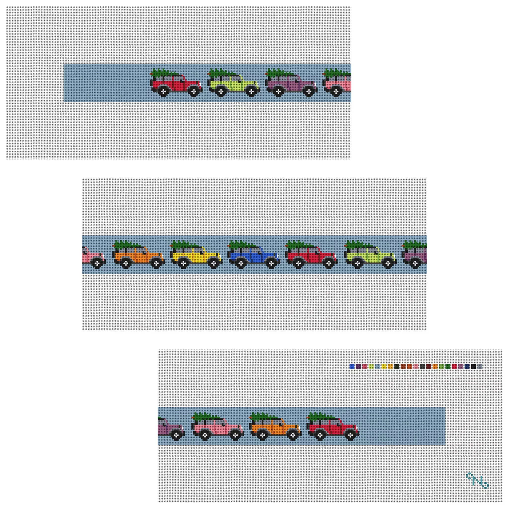 Evergreen Express Needlepoint Belt Kit