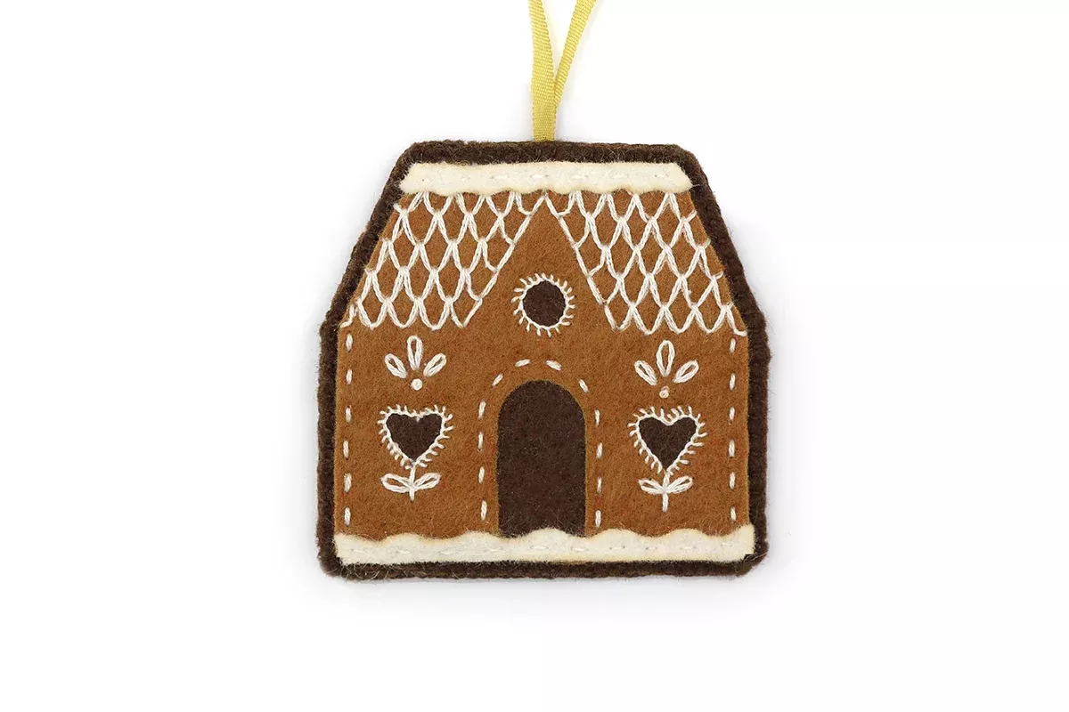 Felt Ornament Kit - Gingerbread House