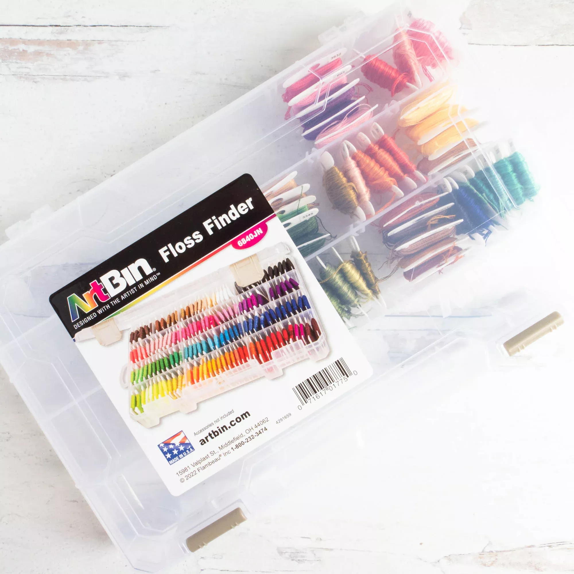 Floss Finder Embroidery Thread Storage Box