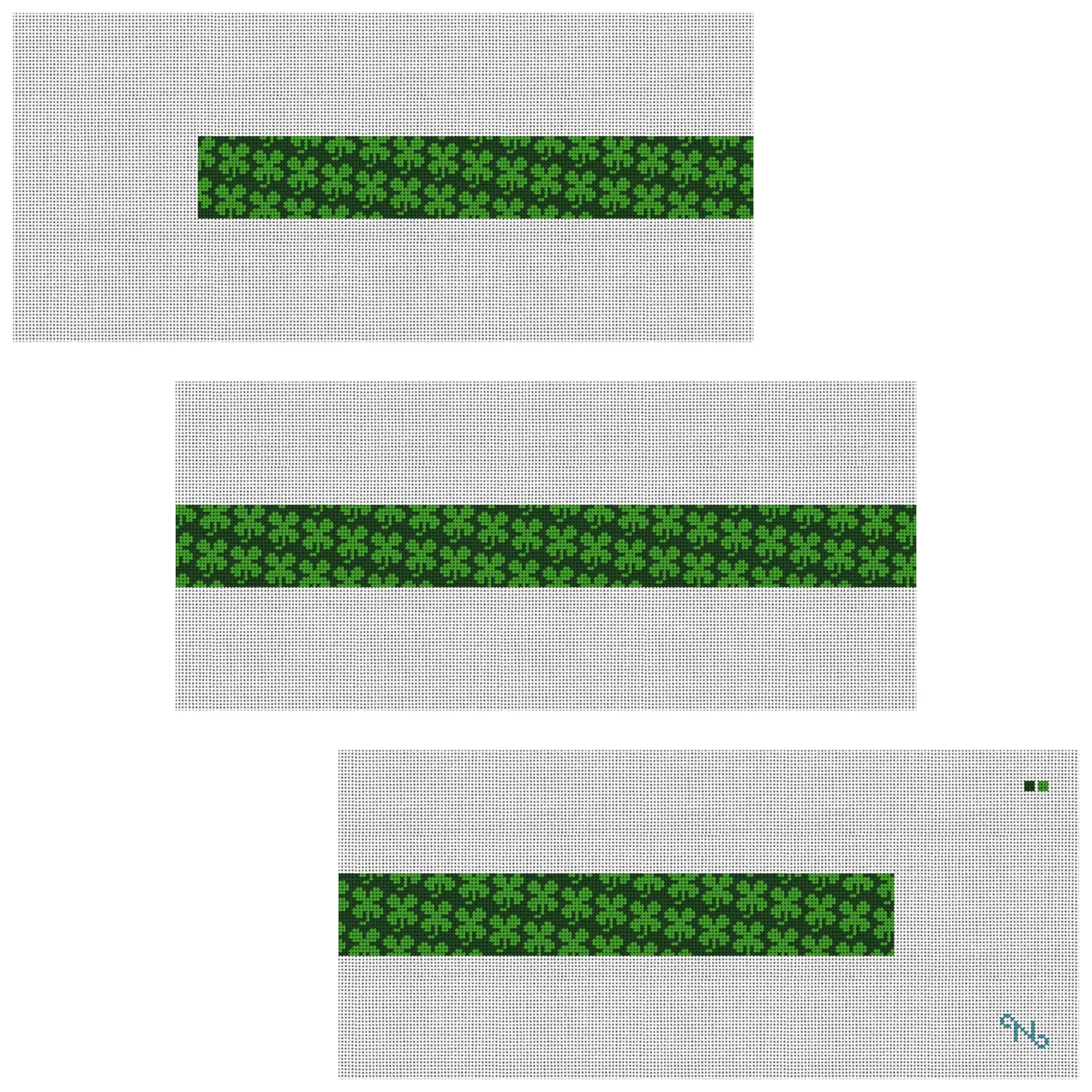 Four Leaf Clover Needlepoint Belt Kit