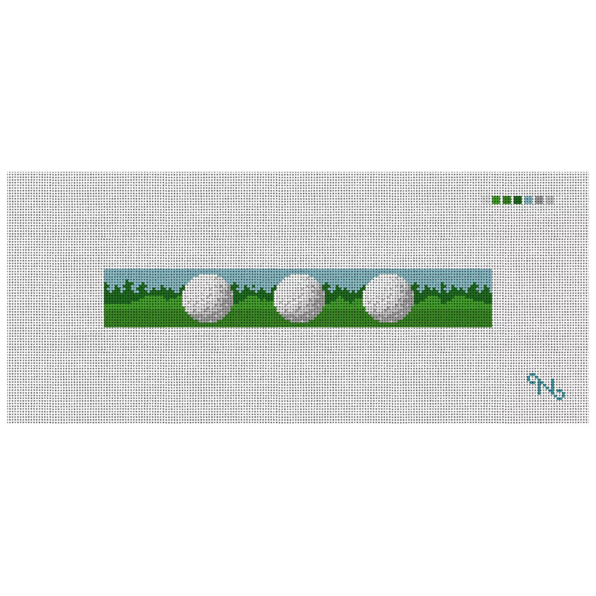 Golf Ball Needlepoint Key Fob Kit