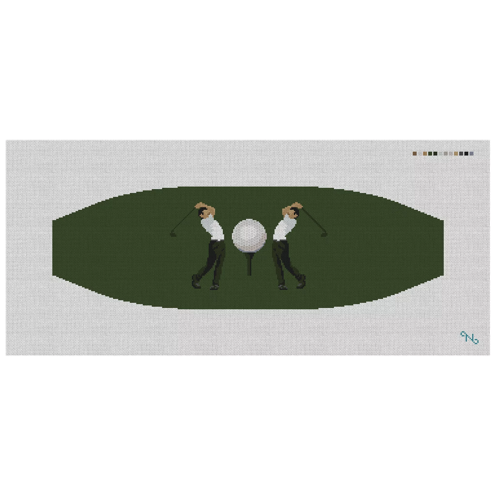 Golfer's Cummerbund Needlepoint Kit