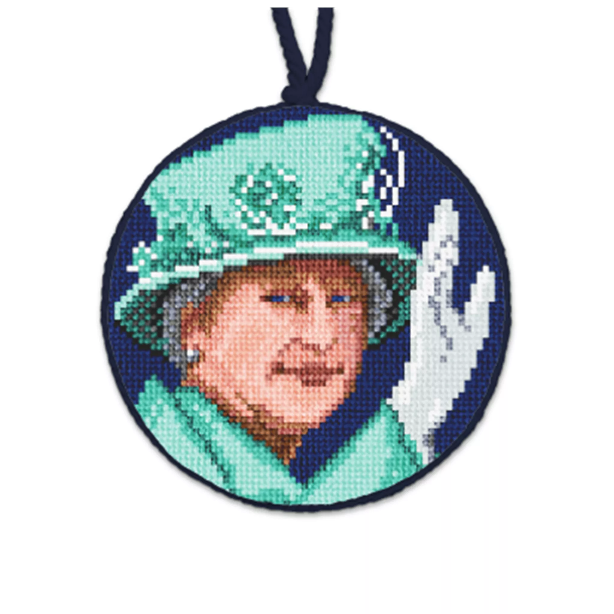 The Grace Of Queen Elizabeth Needlepoint Ornament