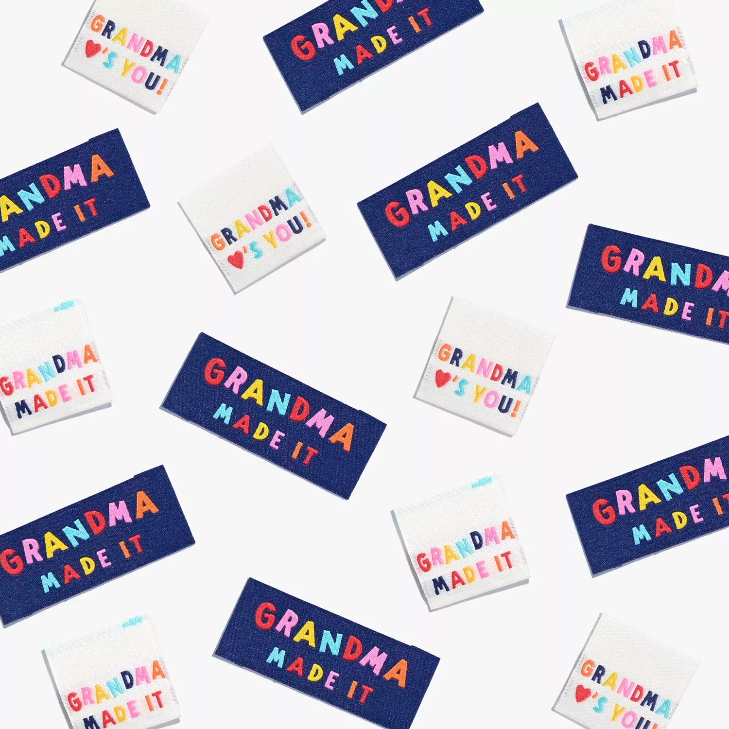 GRANDMA MADE IT Woven Labels