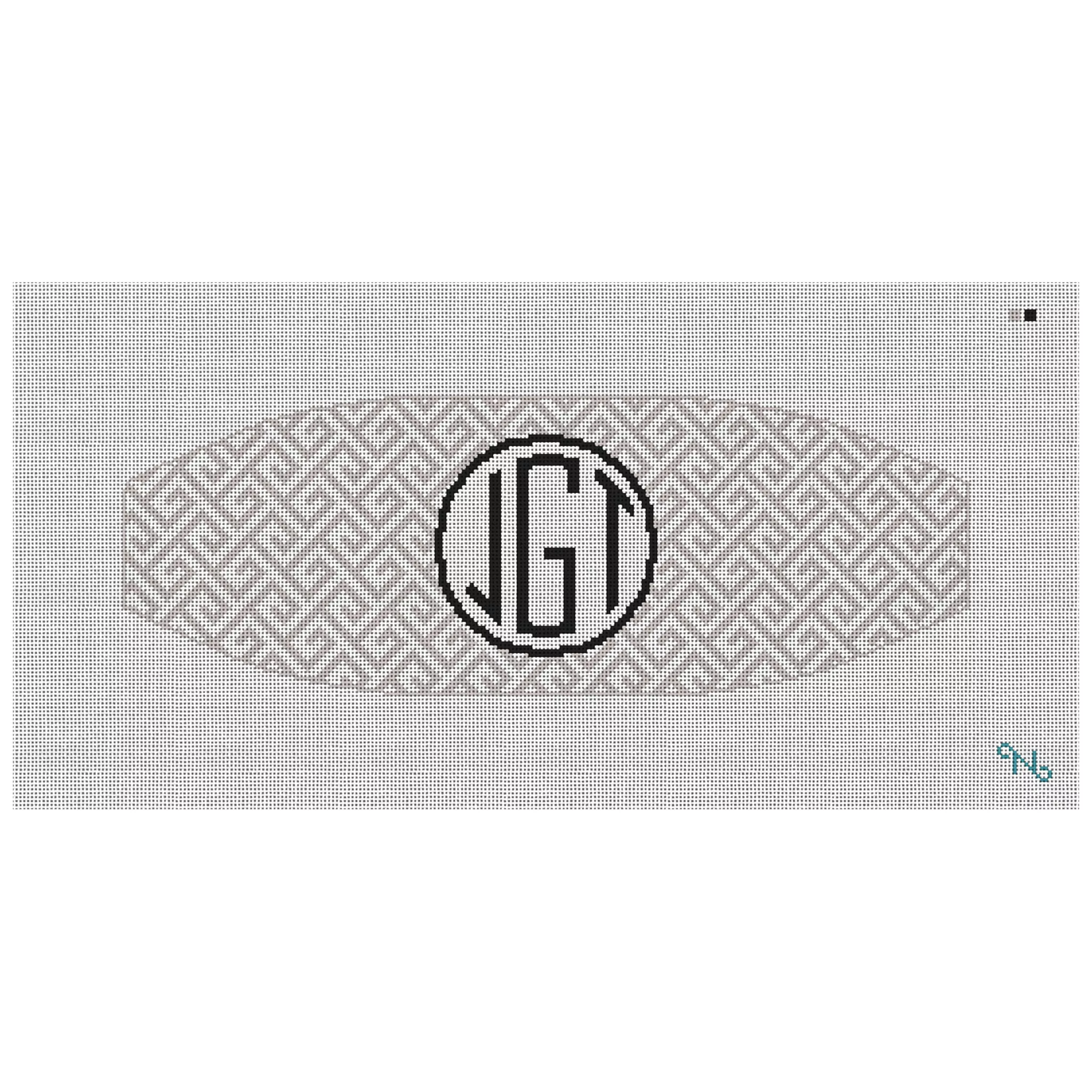 Greek Key Cummerbund Needlepoint Kit