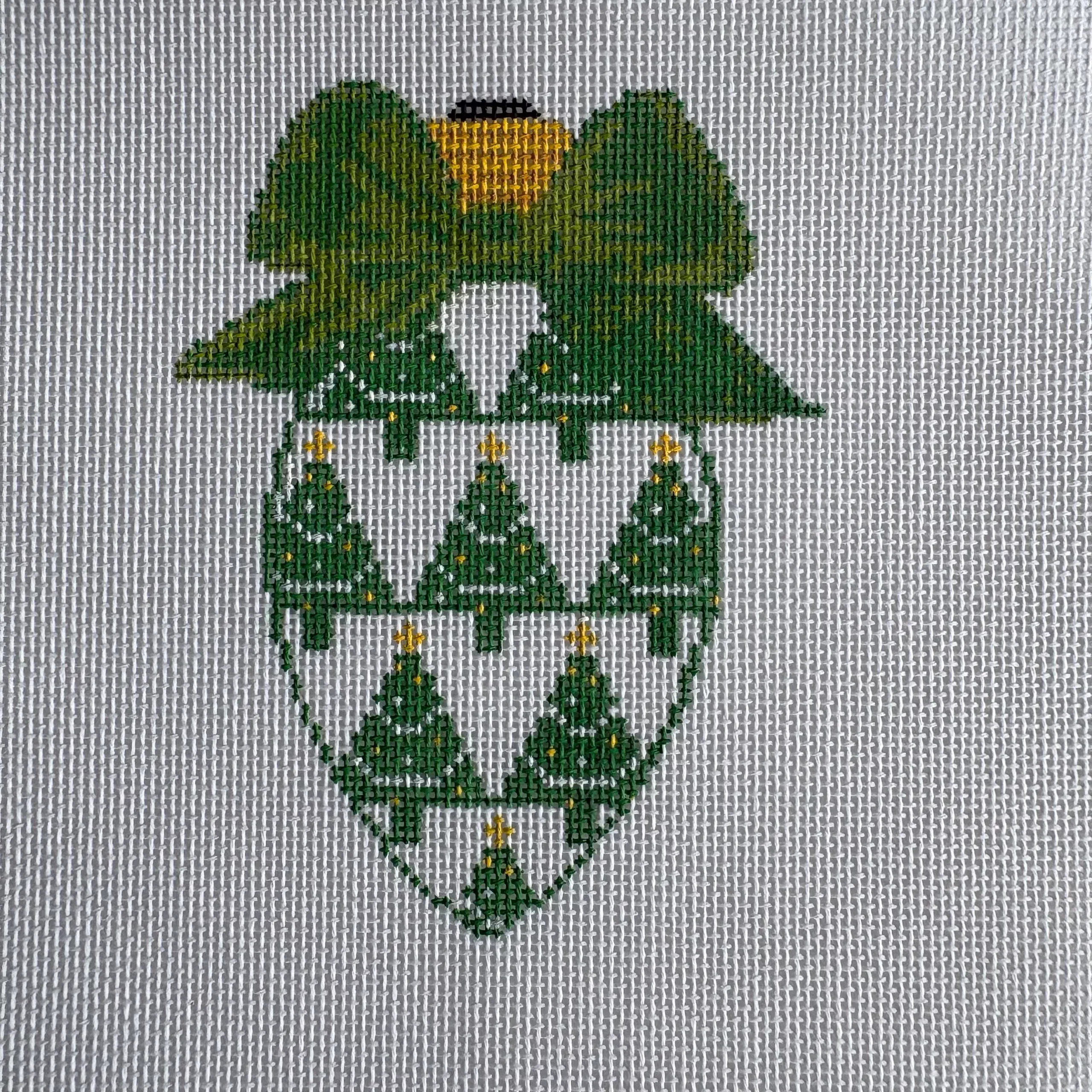 Green Christmas Tree Light Bulb
