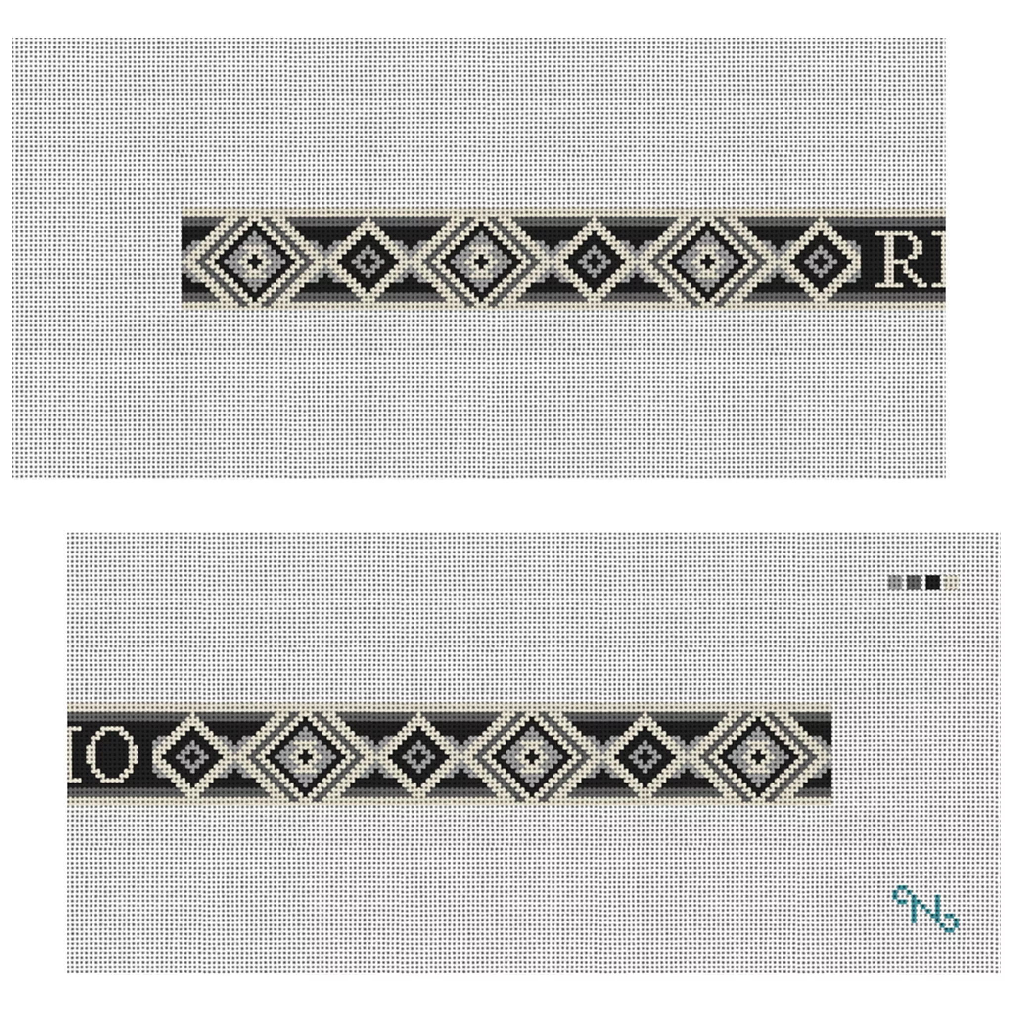 Grey Flannel Needlepoint Dog Collar Kit