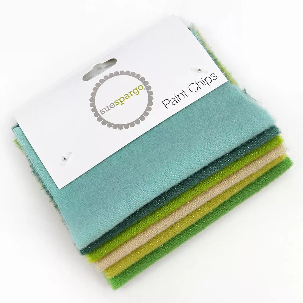 Hand Dyed Wool Bundle - Sparkle Spring Greens