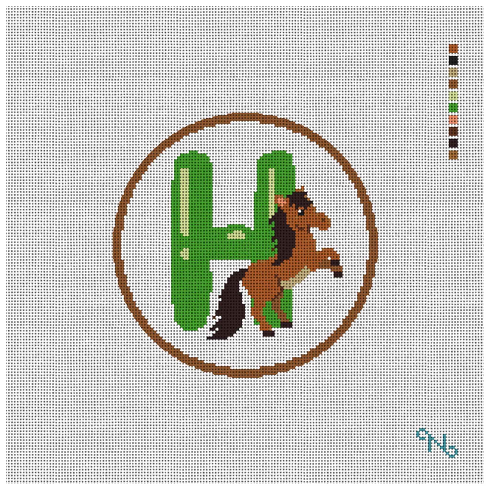 Handsome Horse Needlepoint Ornament Kit