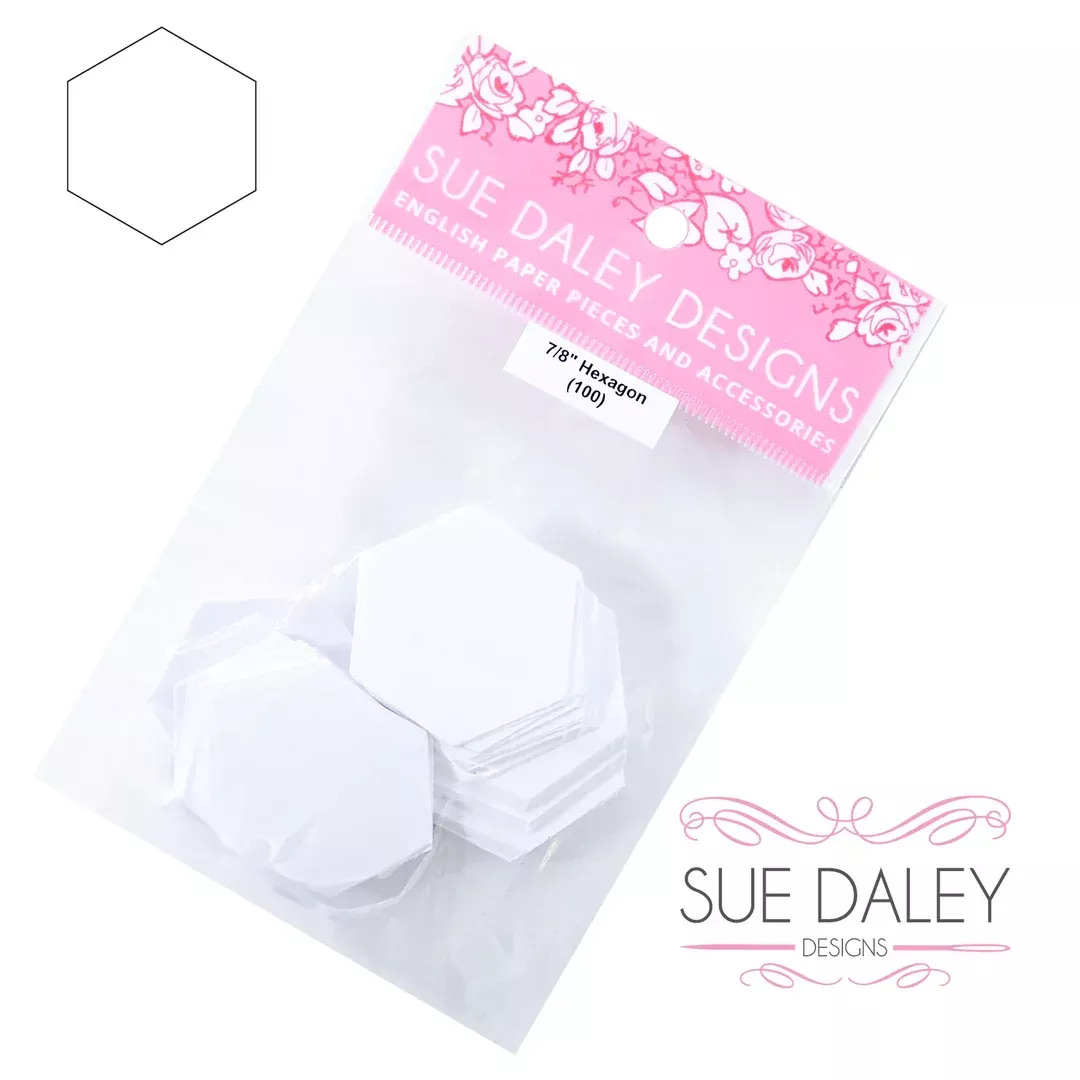 Hexagon Papers & Acrylic Templates by Sue Daley- Multiple Sizes
