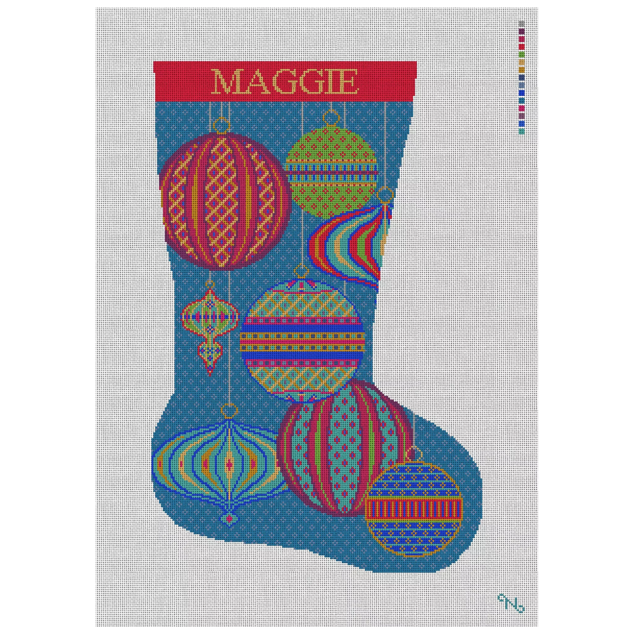 Holiday Joy Needlepoint Stocking Kit