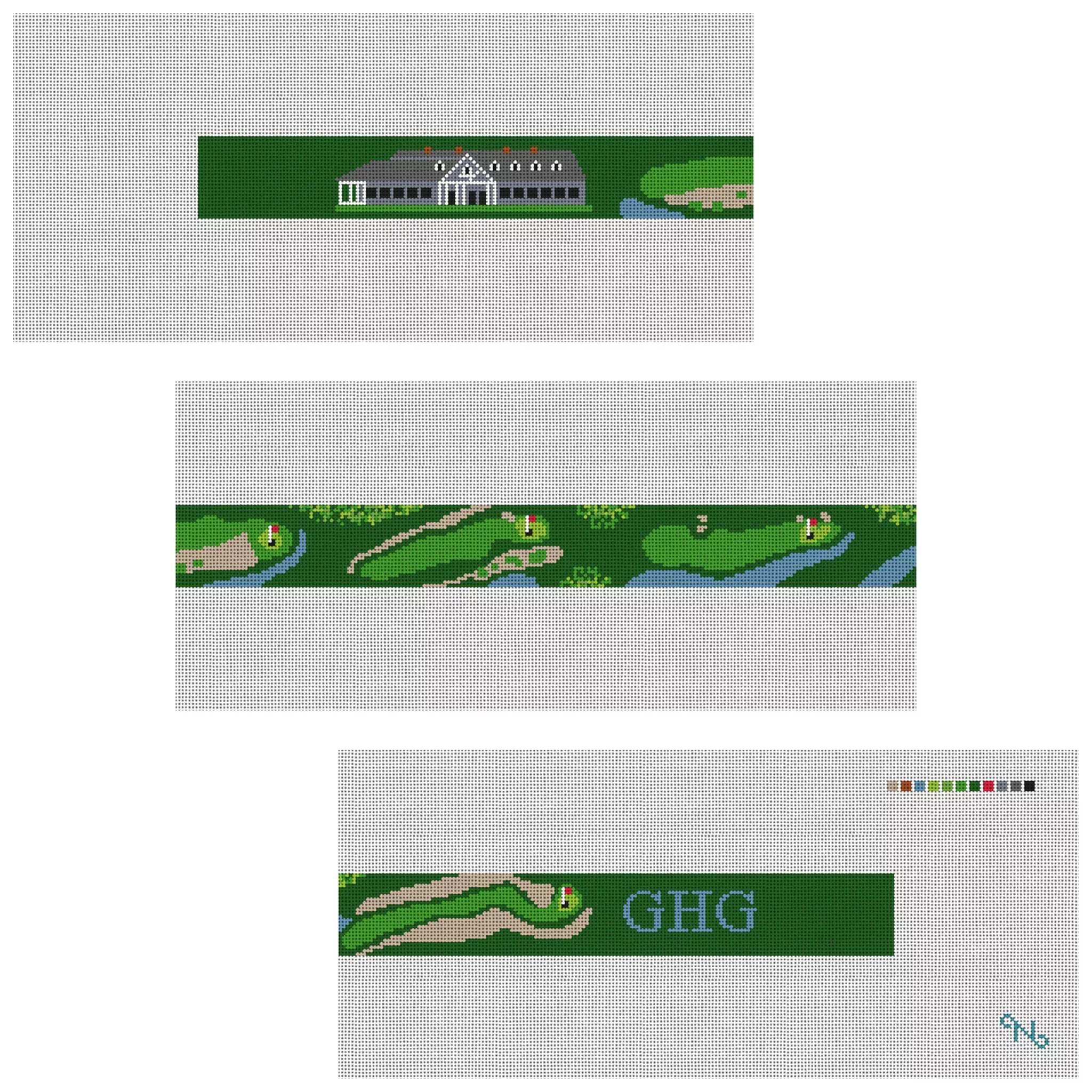 Kiawah Ocean Golf Course Needlepoint Belt Kit