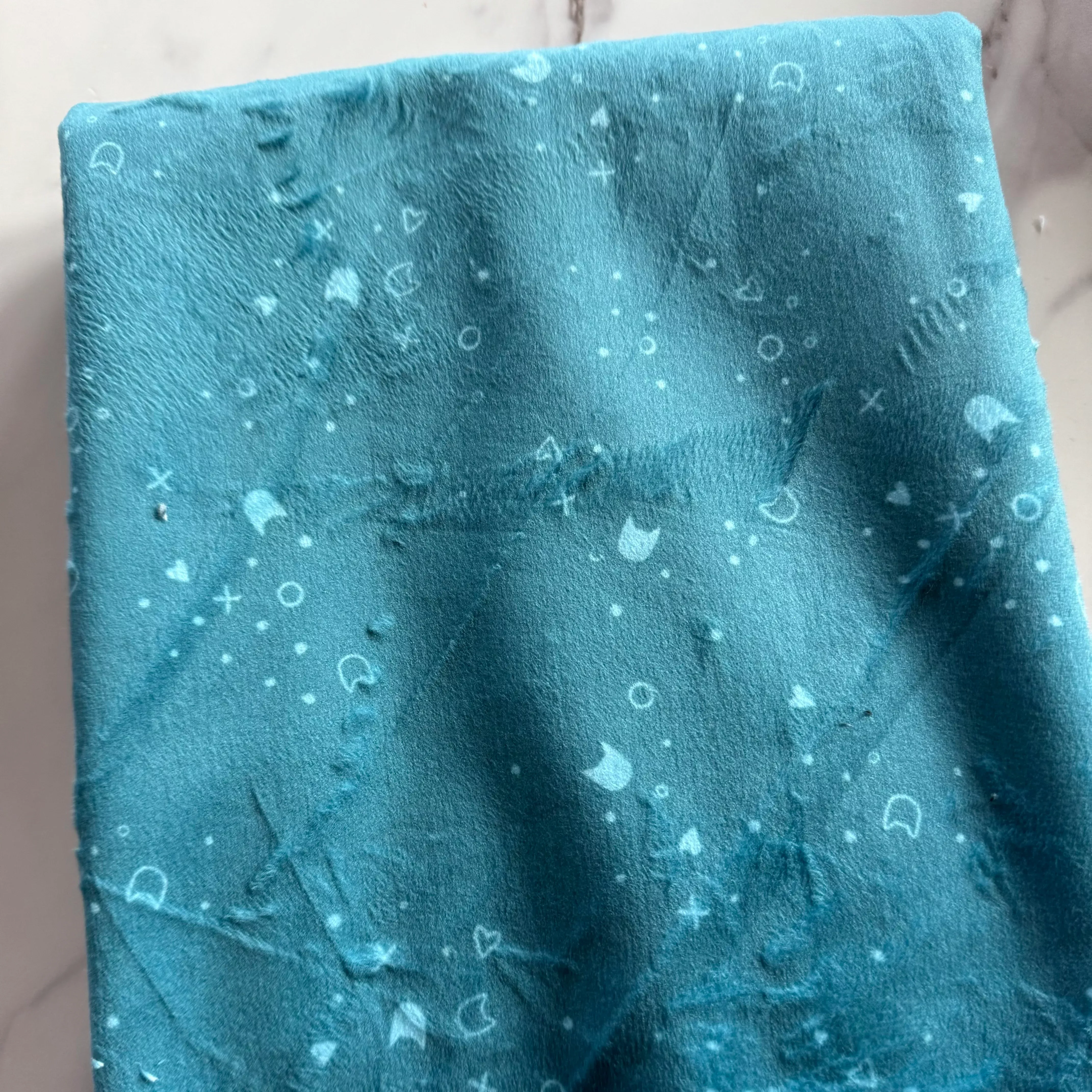 Kitty Litter by Pammie Jane Minky -XSTELLA-PPJ2986 Teal