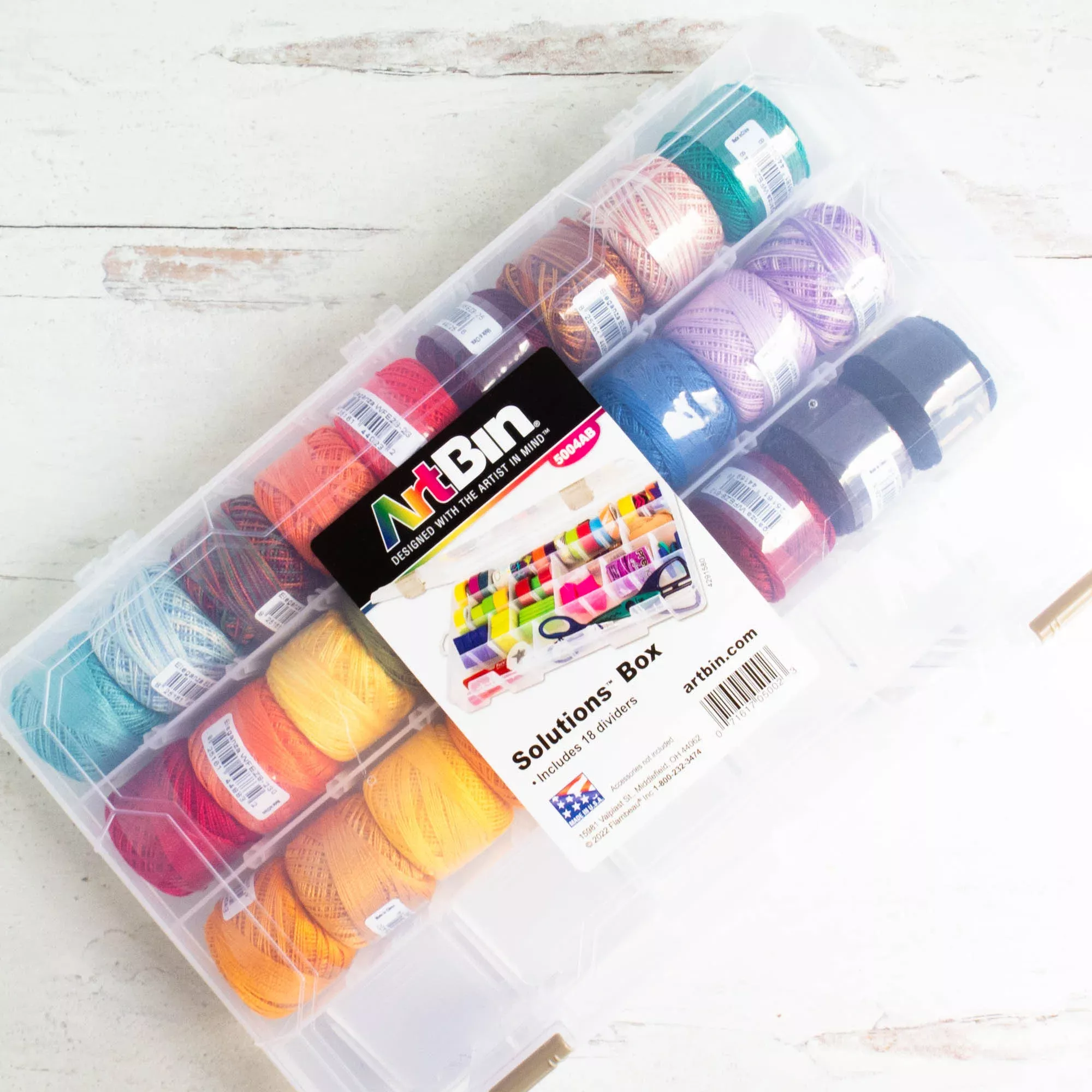 Large Solutions Perle Cotton Storage Box