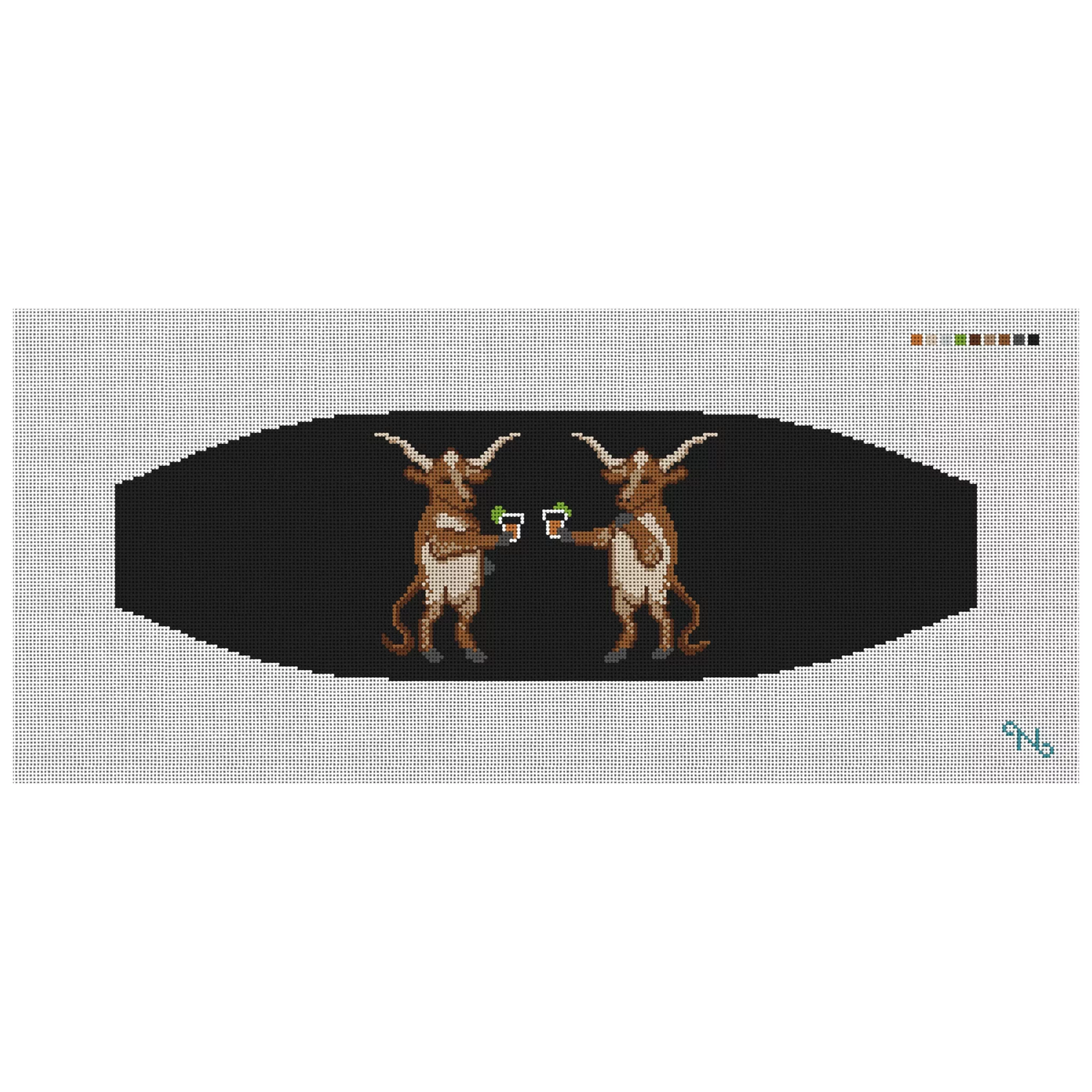 Longhorn Cummerbund Needlepoint Kit