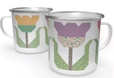 Lori Holt - Piece and Plenty Enamel Tin Mug