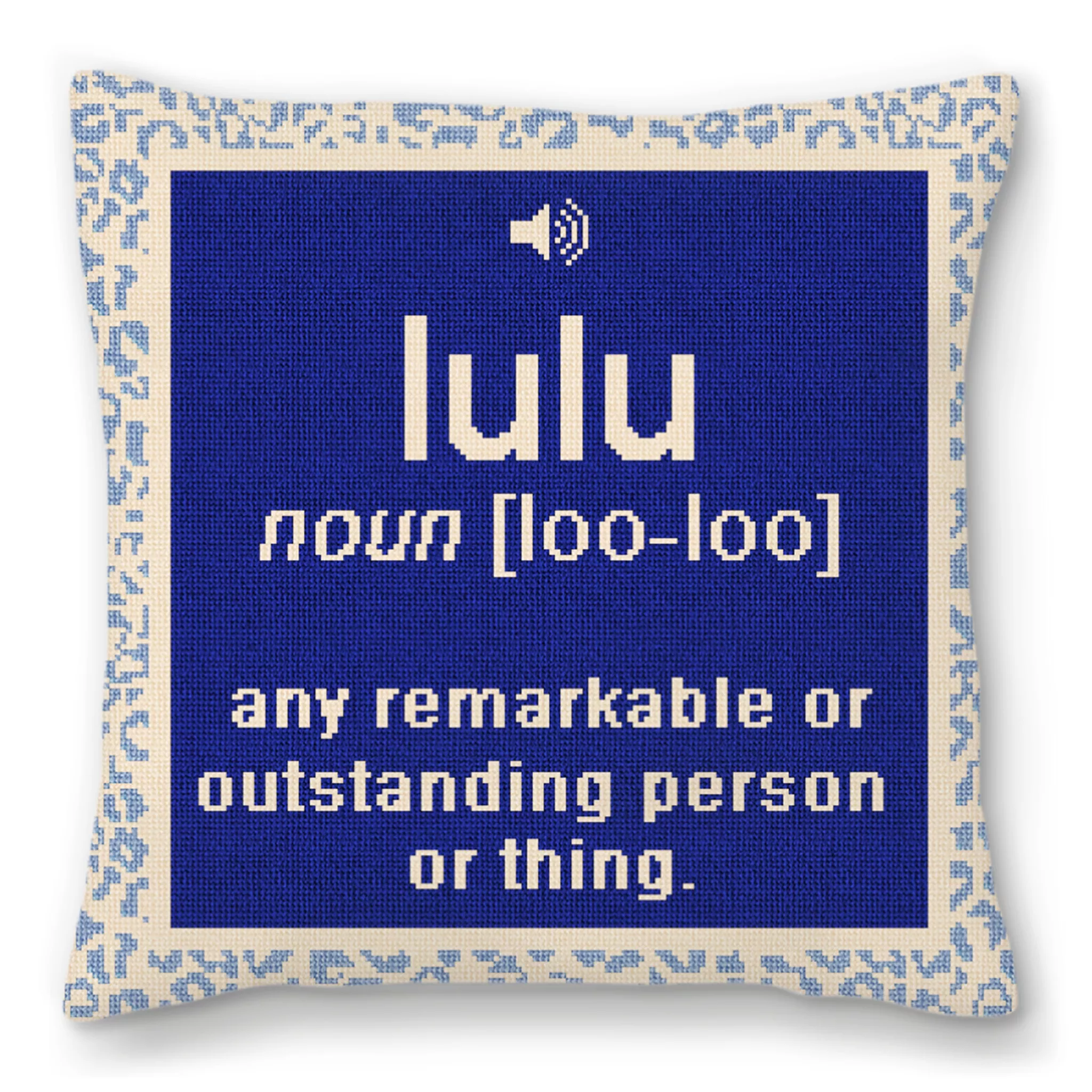 LuLu Needlepoint Pillow