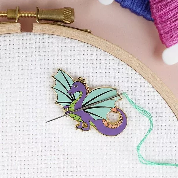 Magnetic Enamel Needle Minder - Dragon