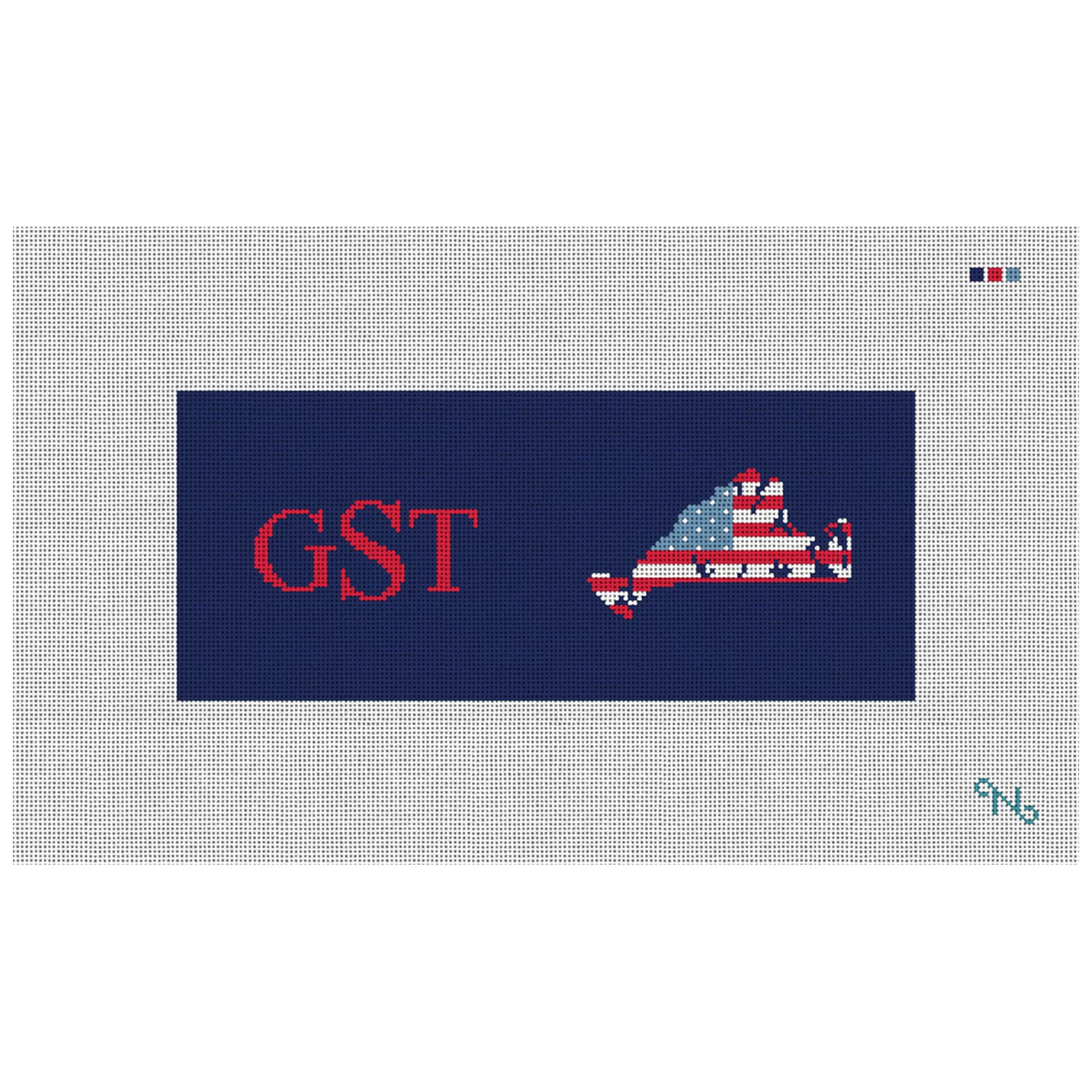 Martha's Vineyard Needlepoint Flask Kit