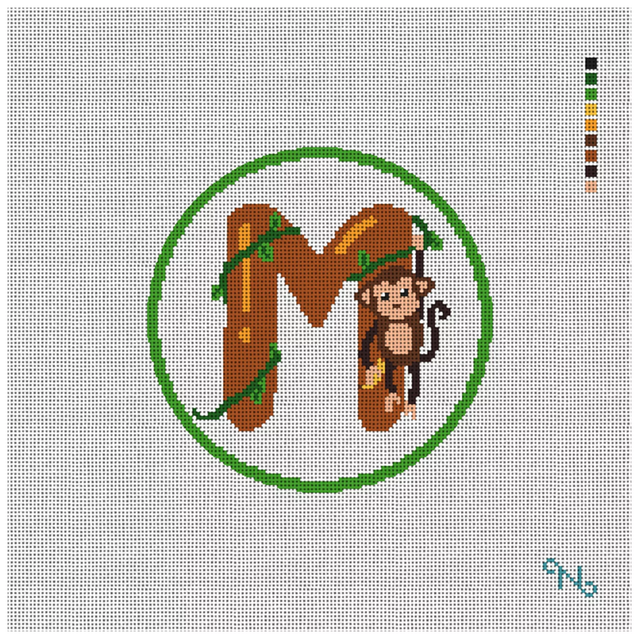 Marvelous Monkey Needlepoint Ornament Kit