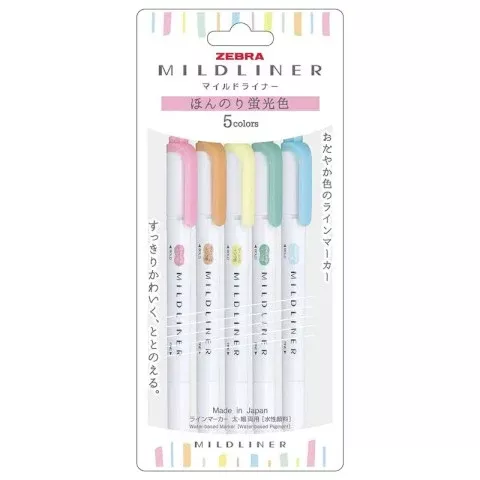 MILDLINER Dual-Tip Creative Highlighter - Medium Colors