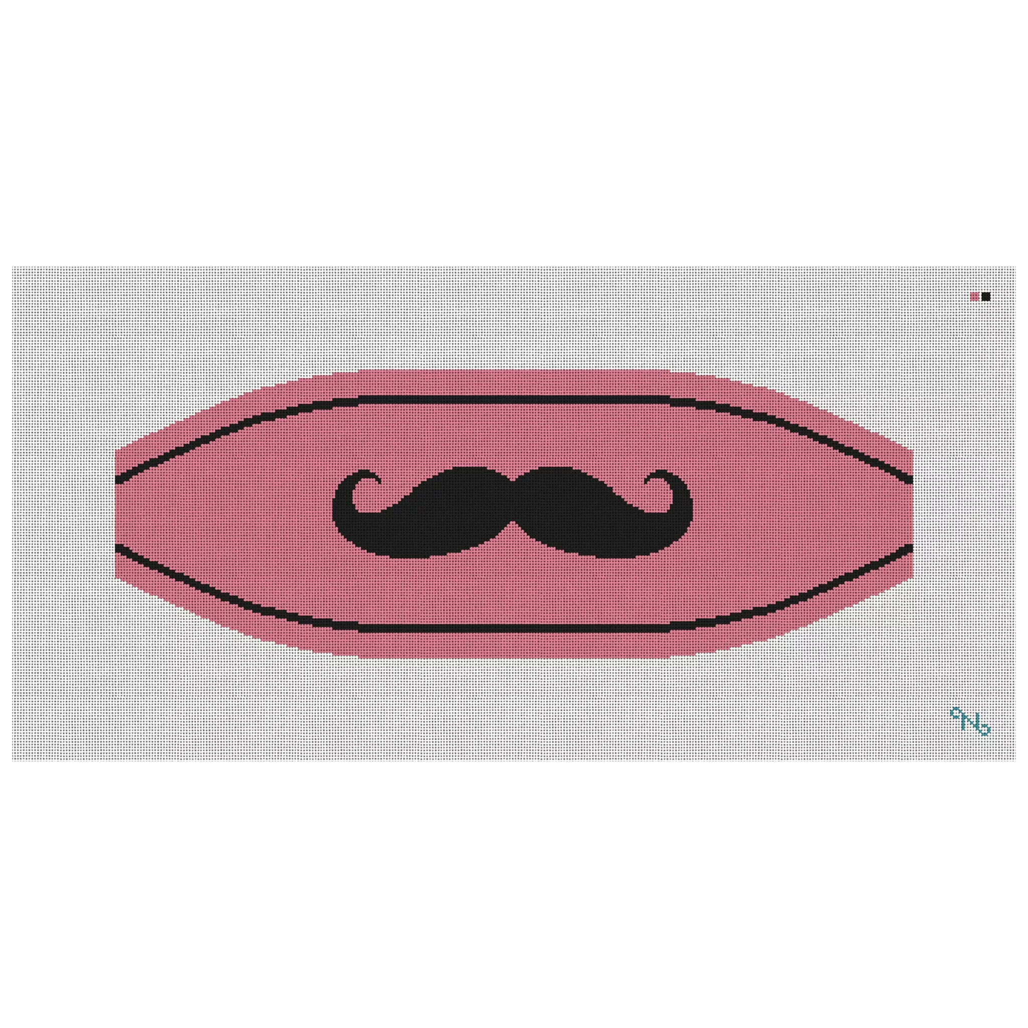 Mustache Cummerbund Needlepoint Kit