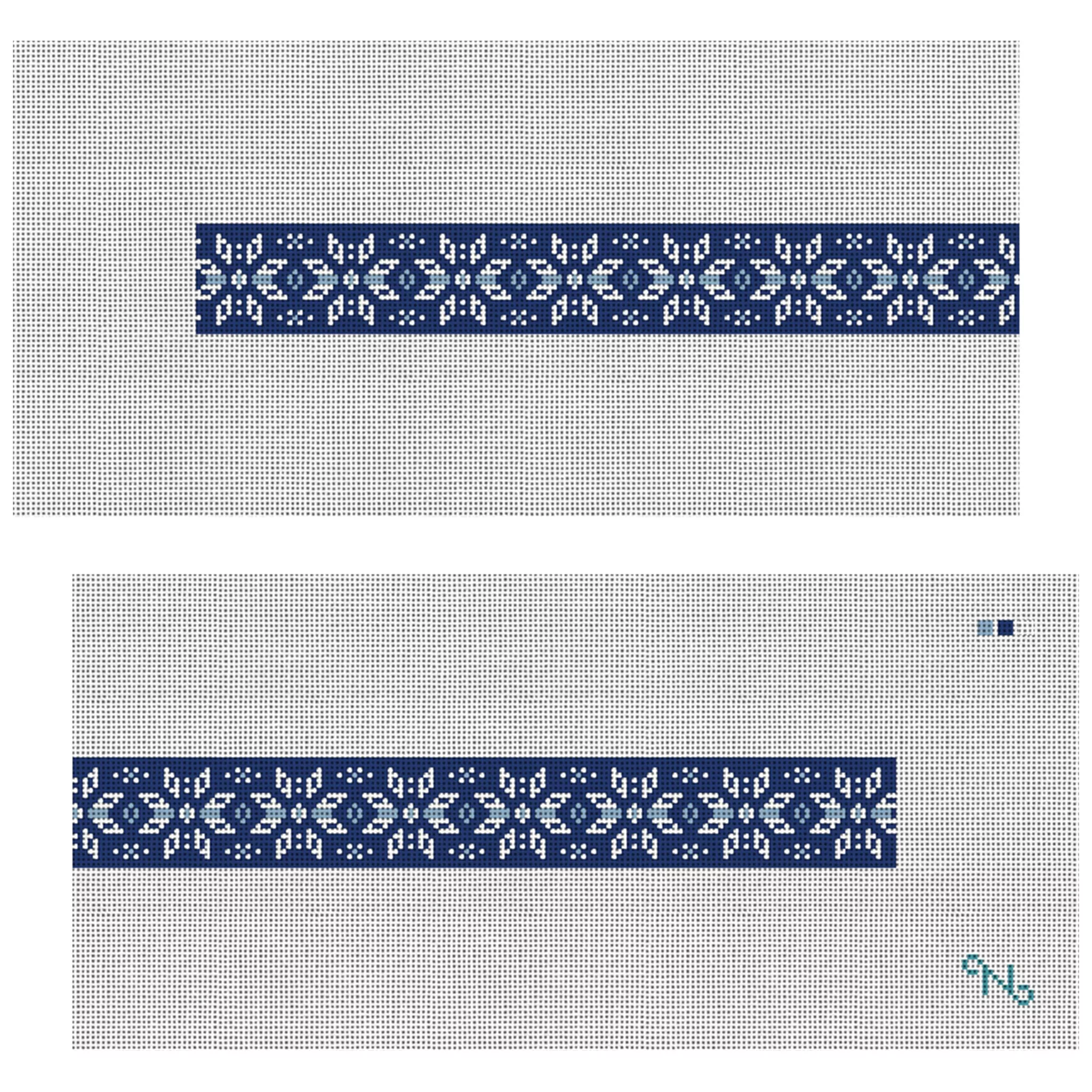 Nordic Snowflake Needlepoint Dog Collar Kit