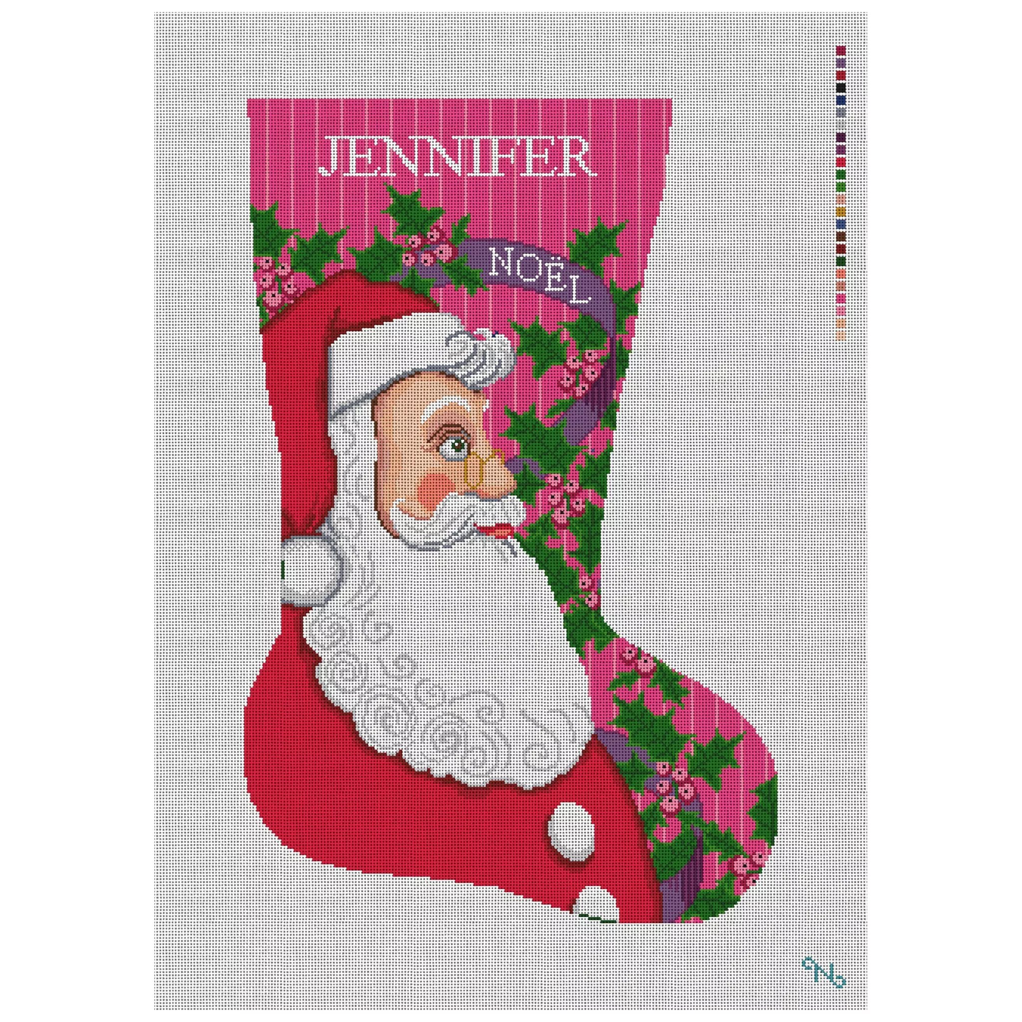 North Pole Daydreams Stocking Needlepoint Kit
