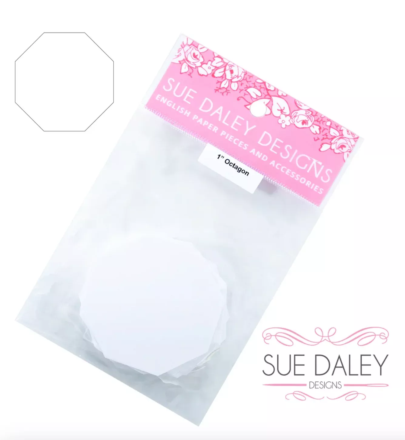 Octagon Papers and Acrylic Templates by Sue Daley - Multiple Sizes