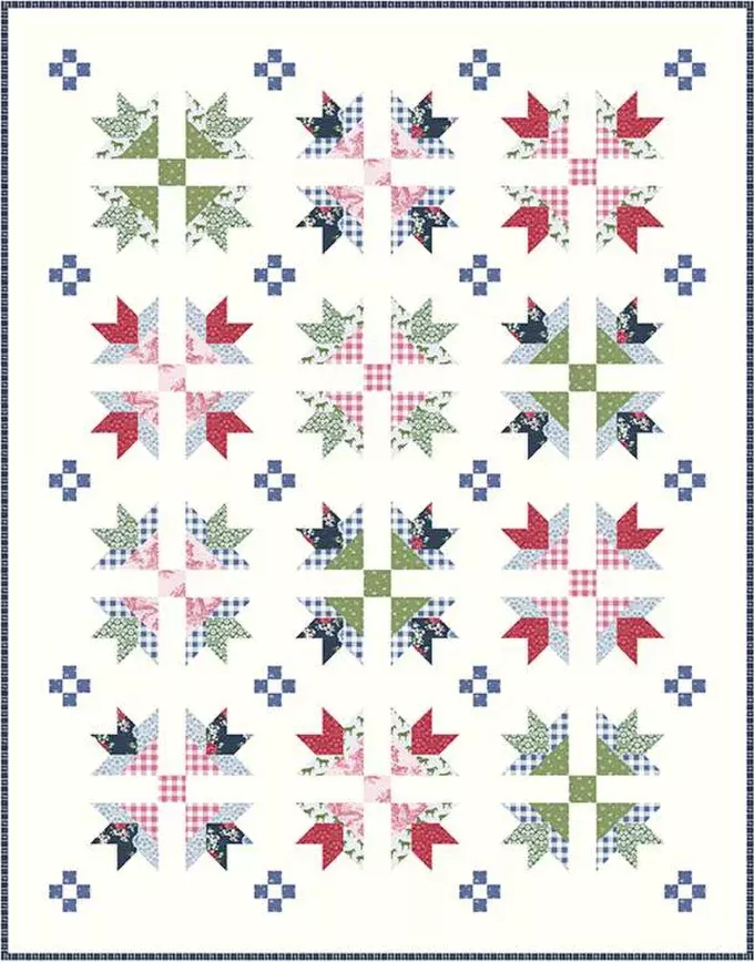 P115-BLUEGRASSCROSSING Quilt Pattern