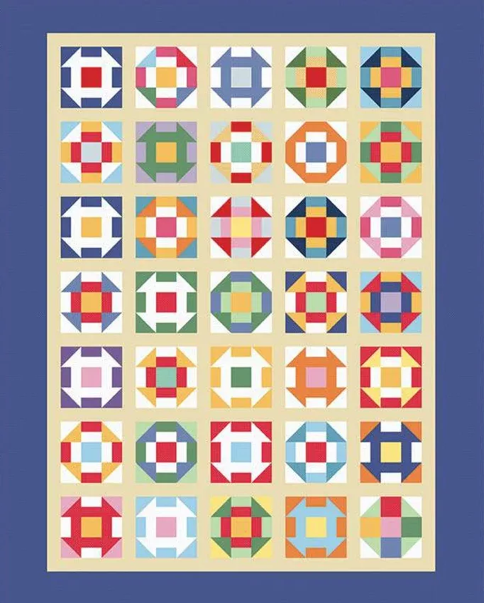 P205-FIVEBYSEVEN Five by Seven Quilt Pattern