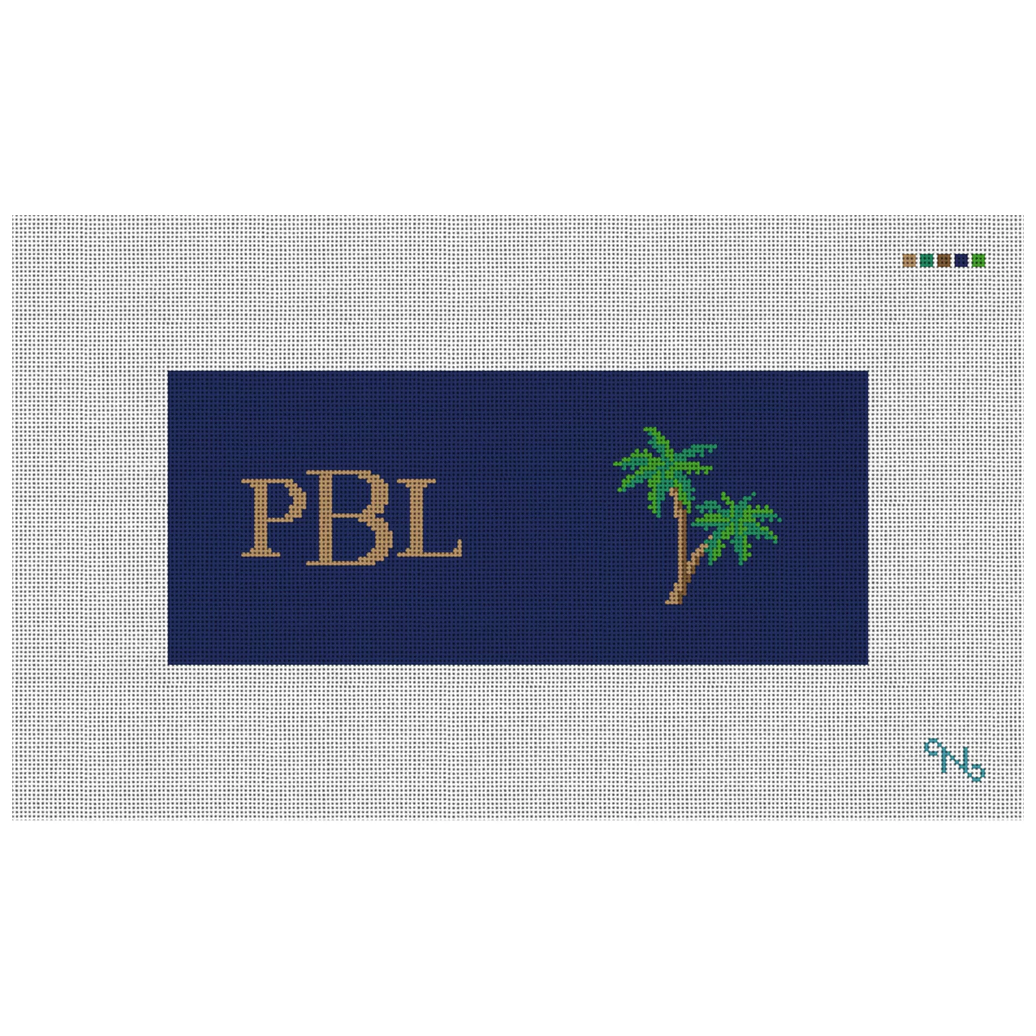 Palm Tree Needlepoint Flask Kit