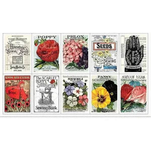 PD15682-PANEL Sewing Seeds III