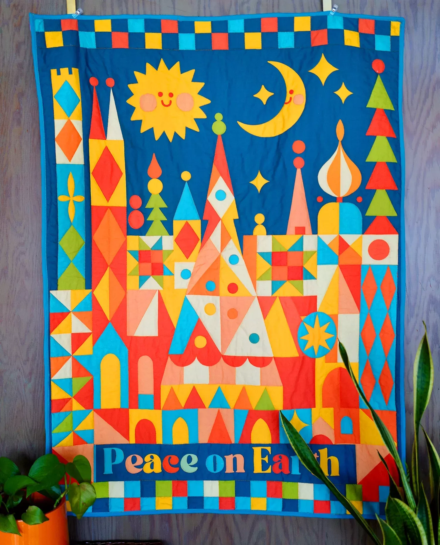 Peace on Earth Whole Cloth Quilt Kit