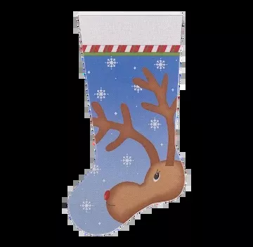 Peeking Reindeer Stocking STK06