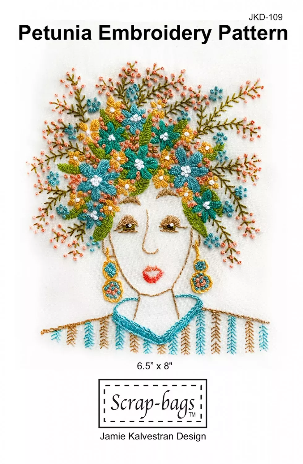 Petunia Embroidery Pattern # JKD-109 - Special Order - Special Order