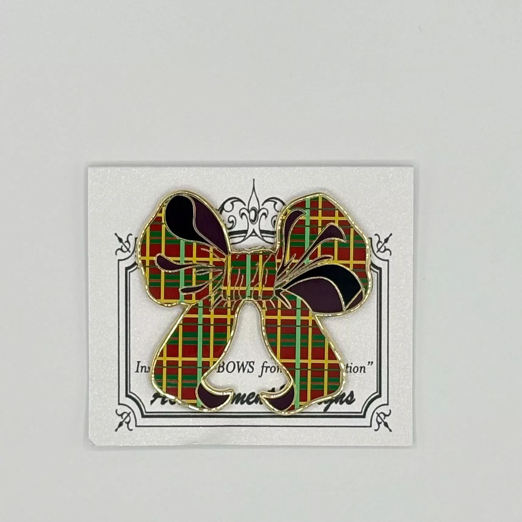 Plaid Bow Needle Minder