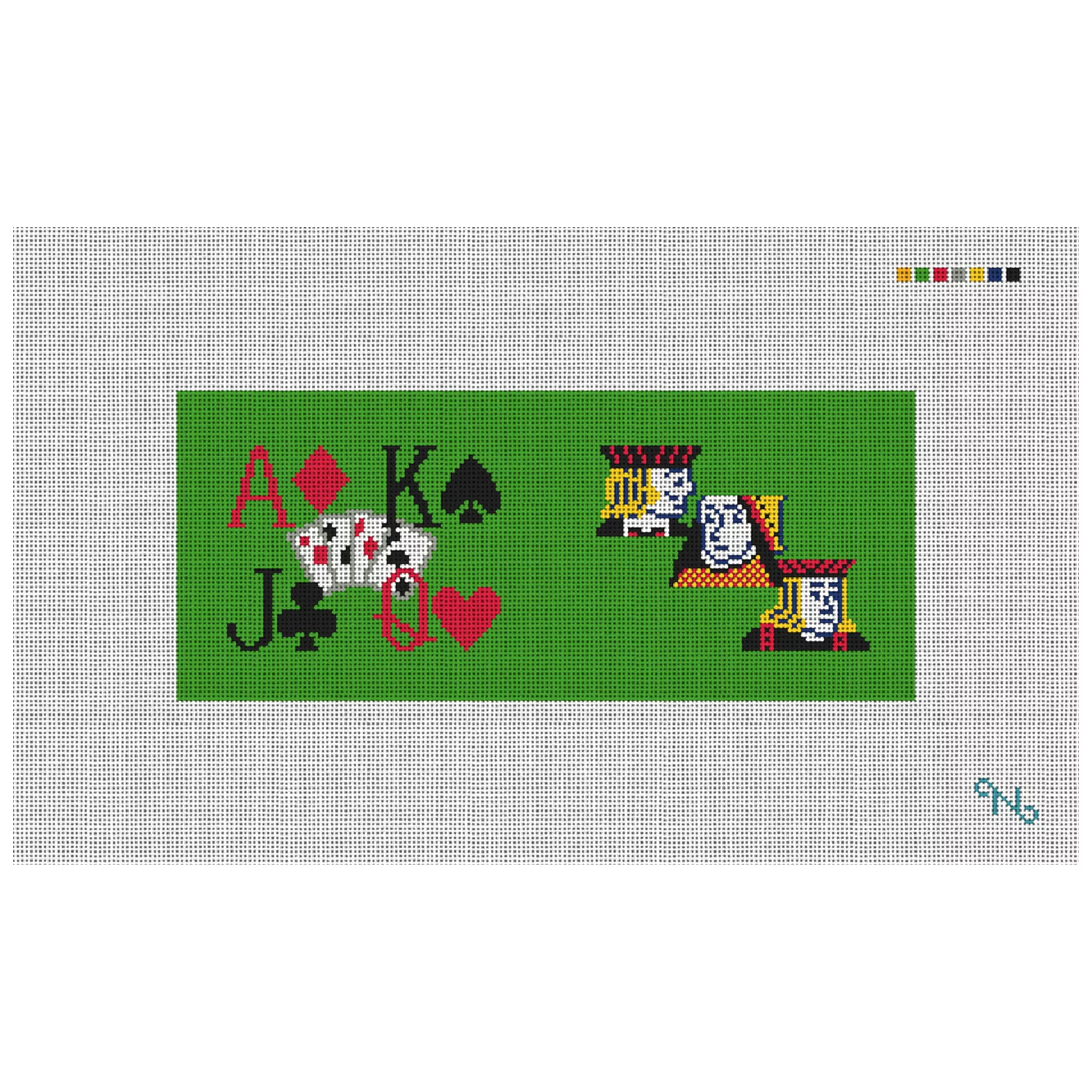 Poker Needlepoint Flask Kit