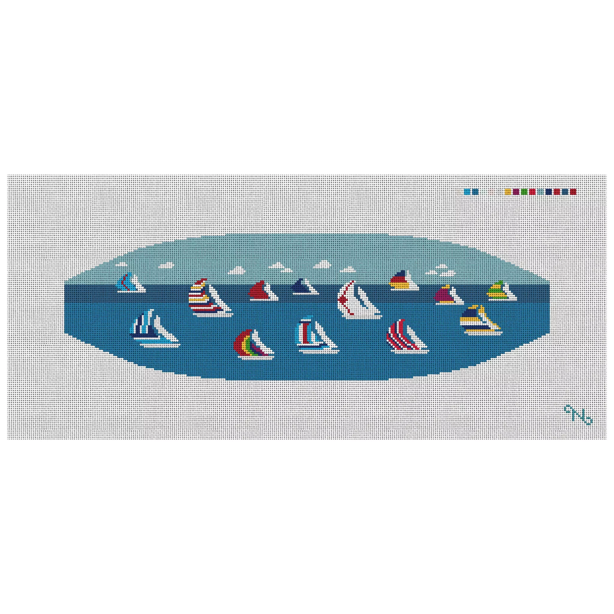Preppy Regatta Cummerbund Needlepoint Kit