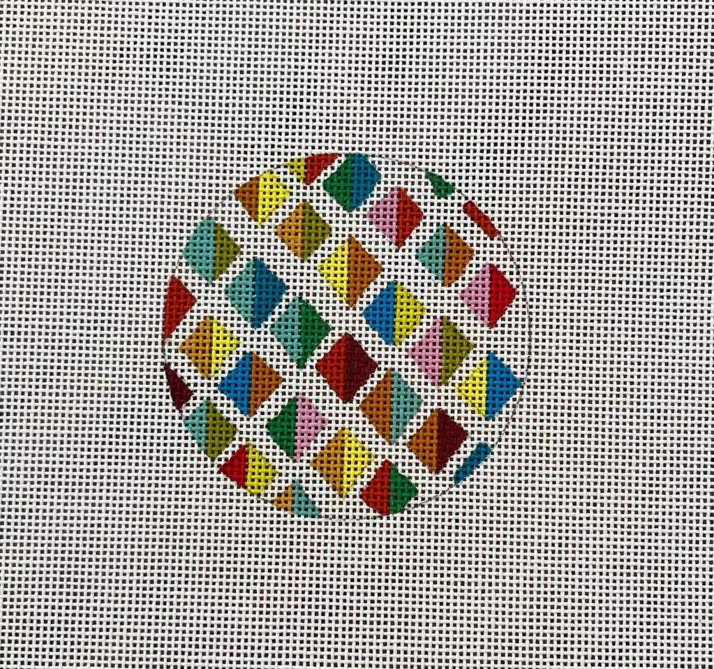 Rainbow Geometric Round IN410