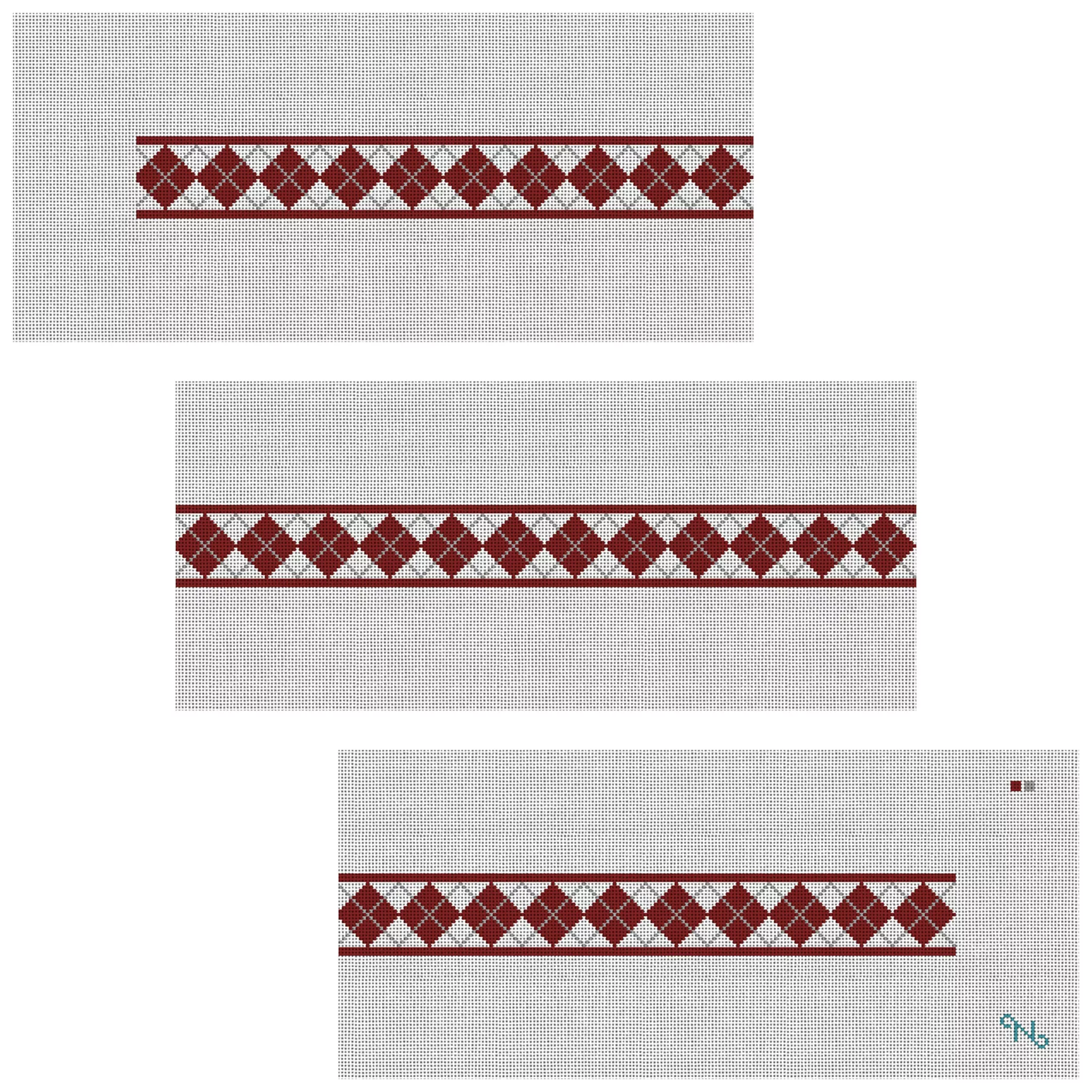 Royal Argyle Needlepoint Belt Kit