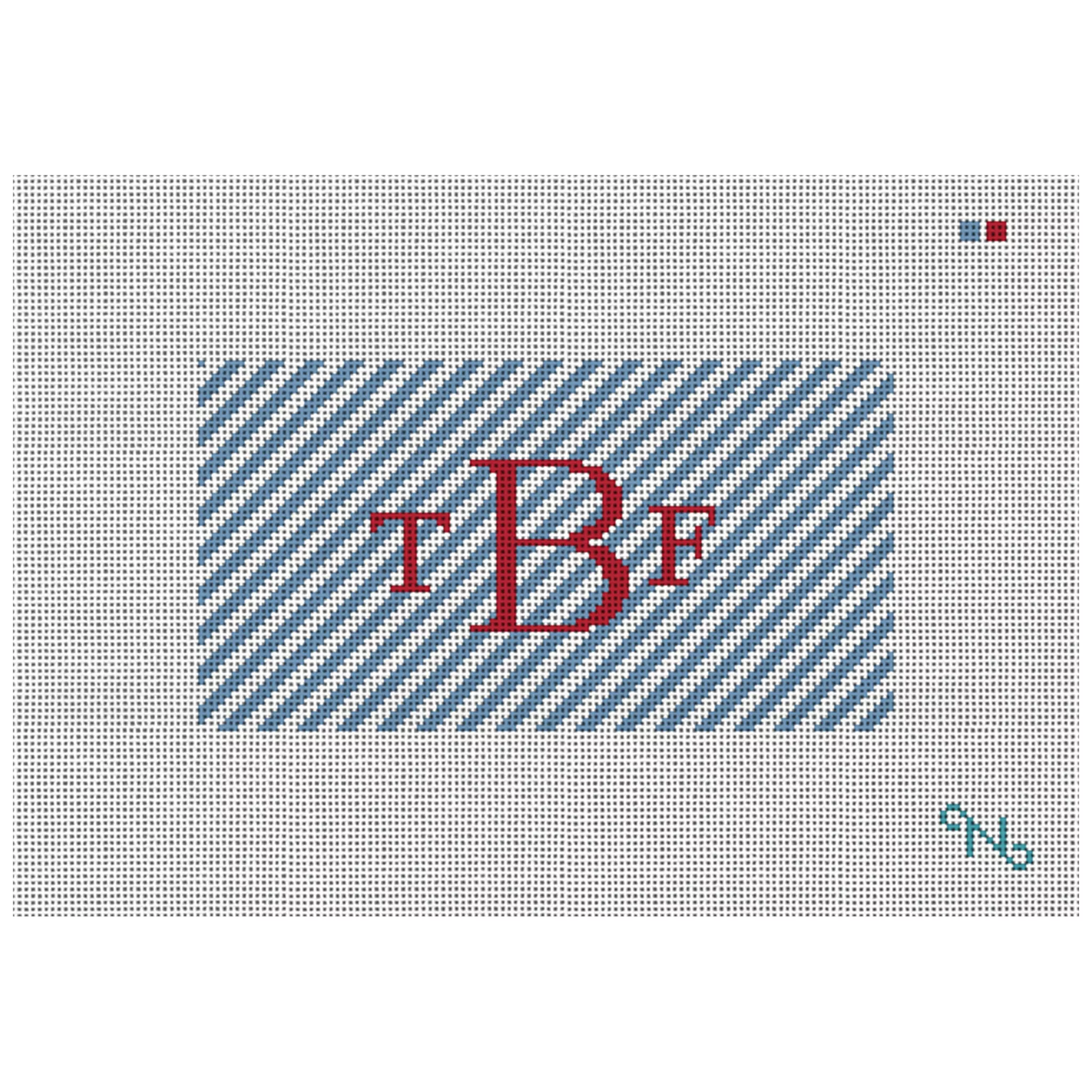 Seersucker Simple Needlepoint Eyeglass Case Kit
