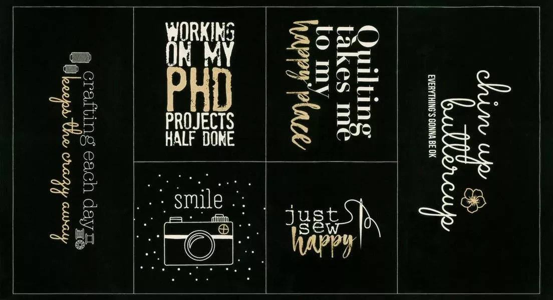 Sew Happy Canvas Panel