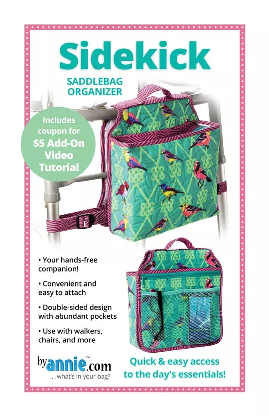 Sidekick Saddlebag Organizer Pattern - PBA300