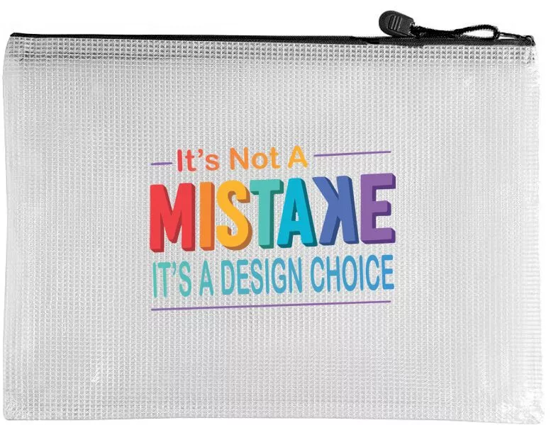 Snarky Zippered Project Bags - Not a Mistake