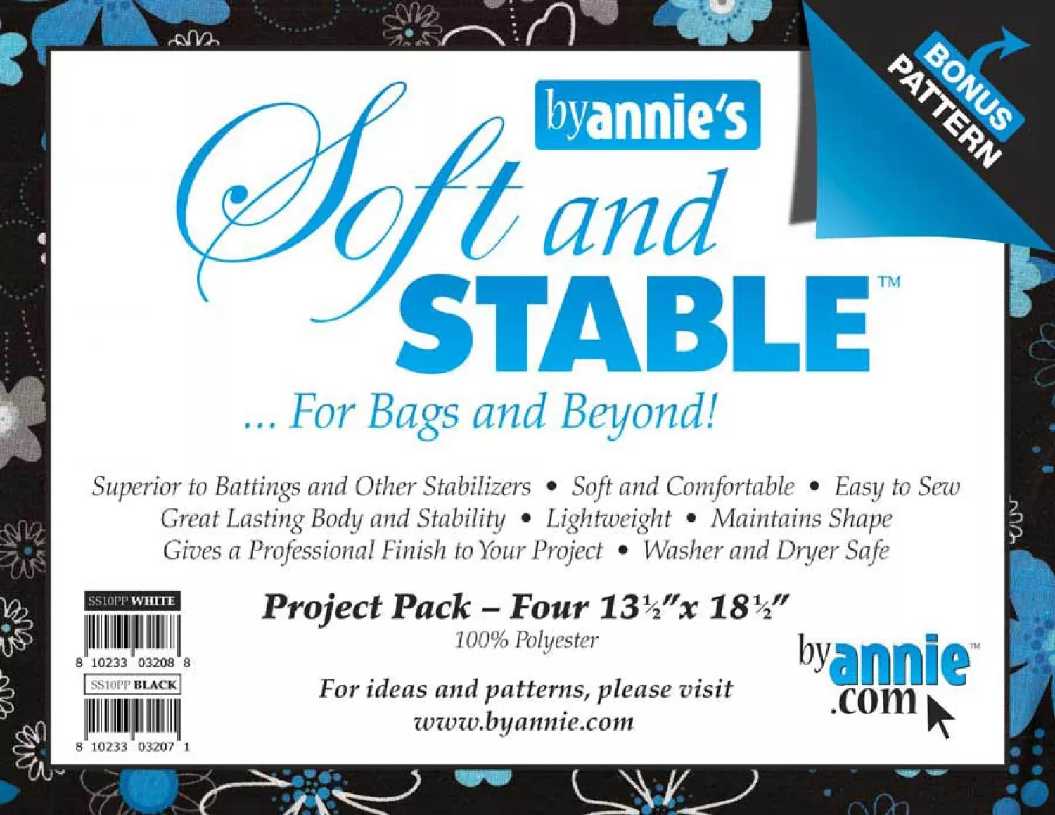 Soft and Stable Project Pack 100% Polyester Foam Stabilizer White # PBASS20PP
