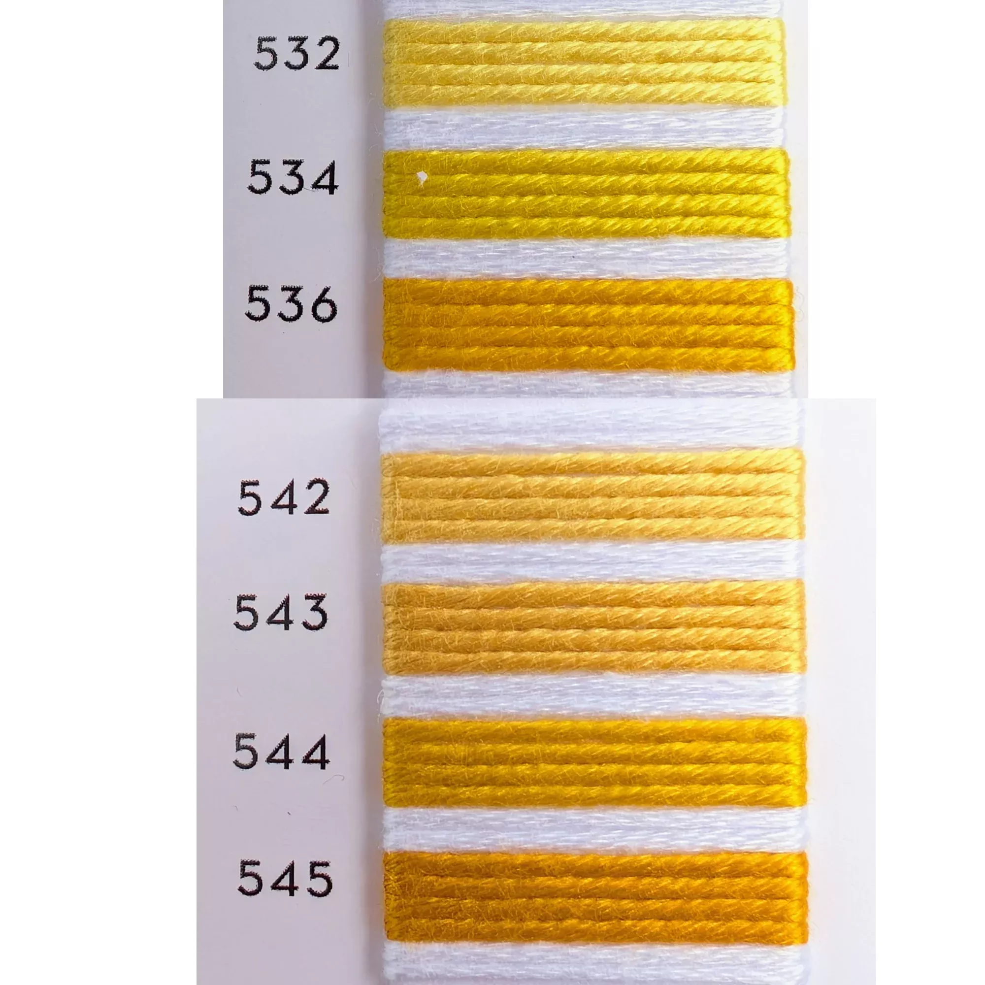 Soie d'Alger Silk Embroidery Thread - Yellows