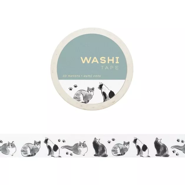 Sumi Cats Washi Tape