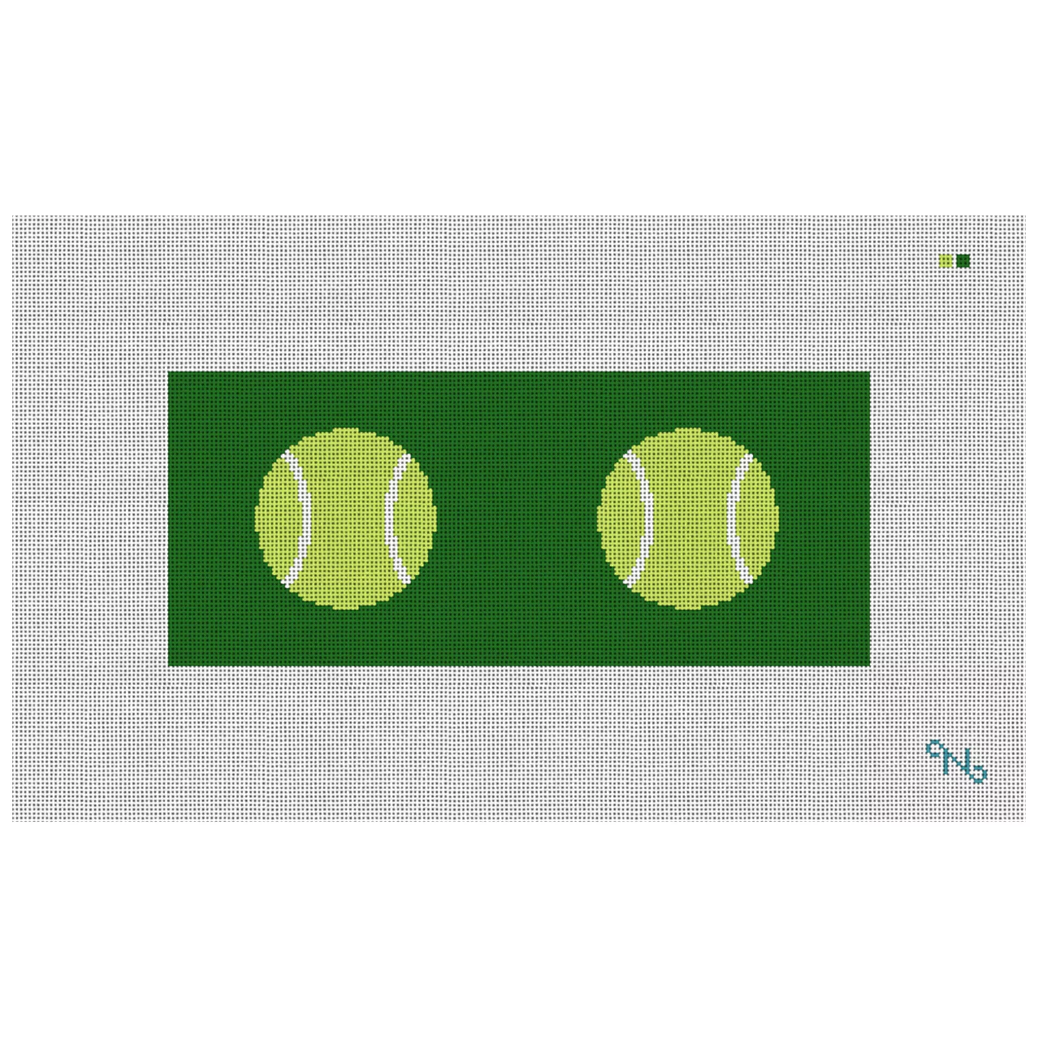Tennis Ball Needlepoint Flask Kit