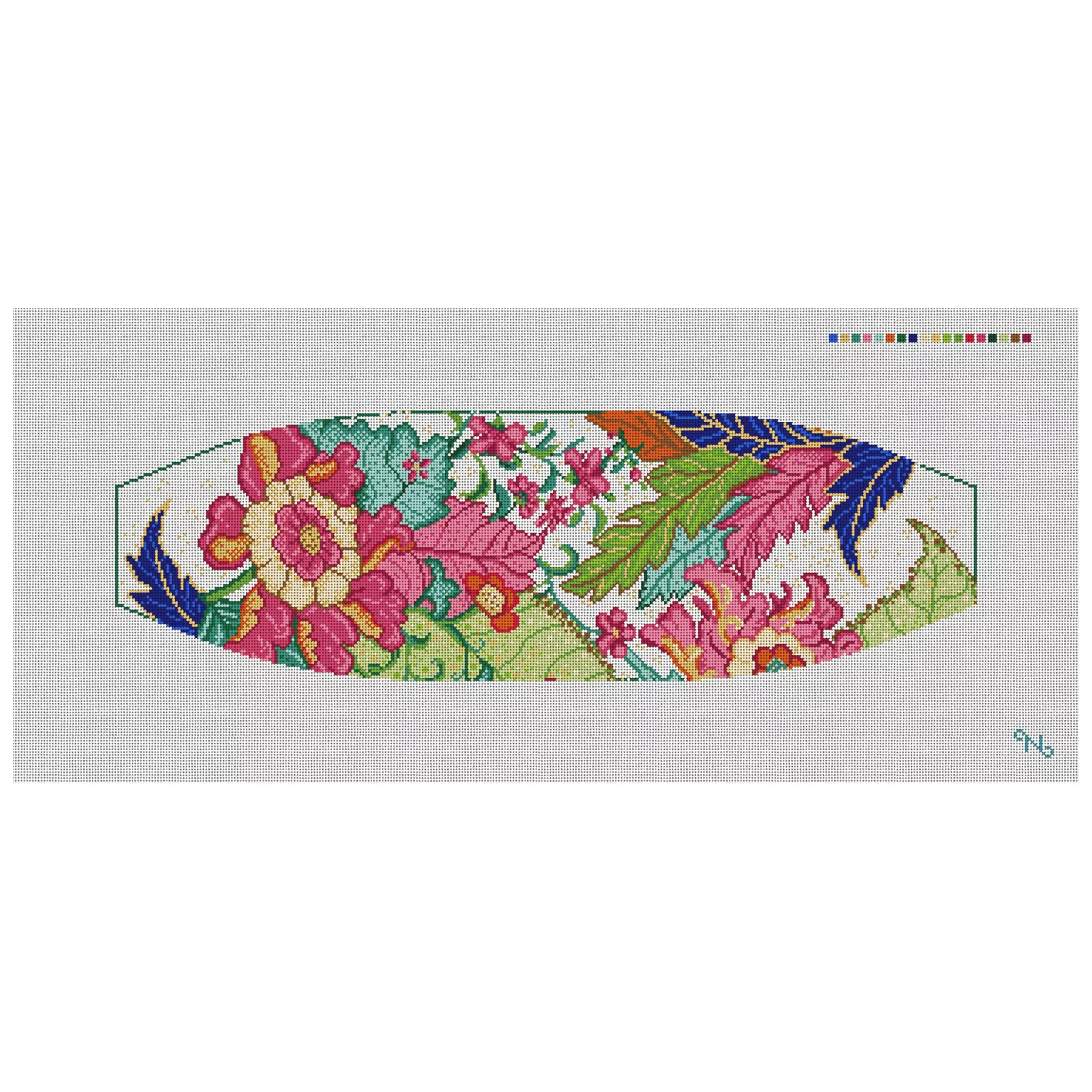 Tobacco Leaf Cummerbund Needlepoint Kit